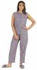 Phagun Pajamas Set Printed Rayon Sleepwear Sleeveless Nightwear For Women