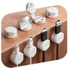 Of 8 Magnetic Cable Cable Clips for Cable Smooth Cable Cord Clips with Strong USB Cable Wall Compatible with Mouse Keyboard Power Headphone and White