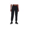 Under Armour Solid Color Elastic Waist Casual Jogging Pants Women Bottoms Black 1378651-001