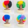 Afro Wig With Colorful Mix For Women And Teens Synthetic Hair