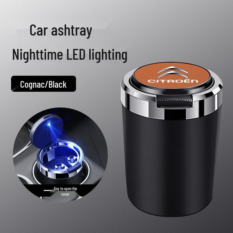 Citroen Car Ashtray with Metal Liner and Flame Retardant - Fits C3-XR, Elysée, C4L, Versailles, C5, XC6