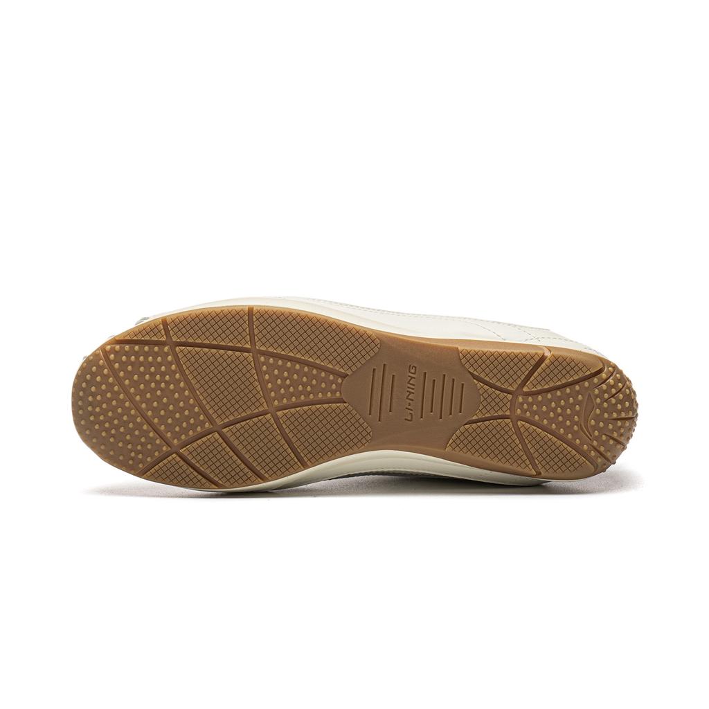 Sneakers Li-Ning Film Xin Yue Casual Shoes Women's Low-top Ecru Sand Gold Green