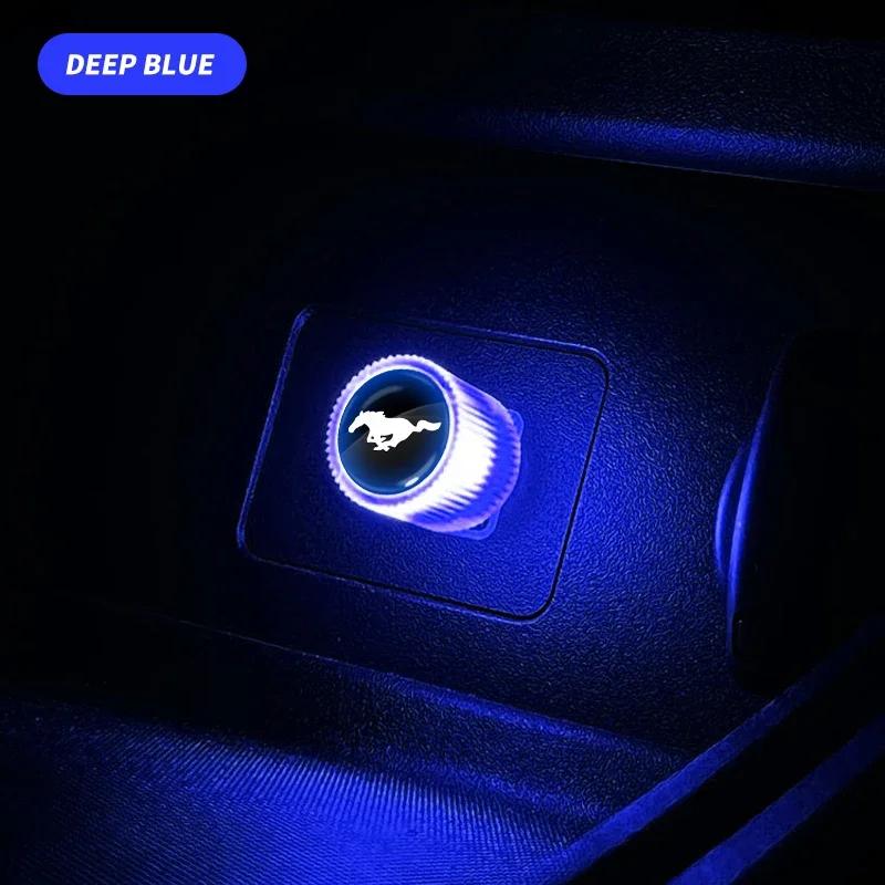 Car Sticker Ford Mini USB LED Car Light Auto Interior Atmosphere Light For Ford Mustang 2005 2006 2007 2008 2009 2016 GT Mach-E