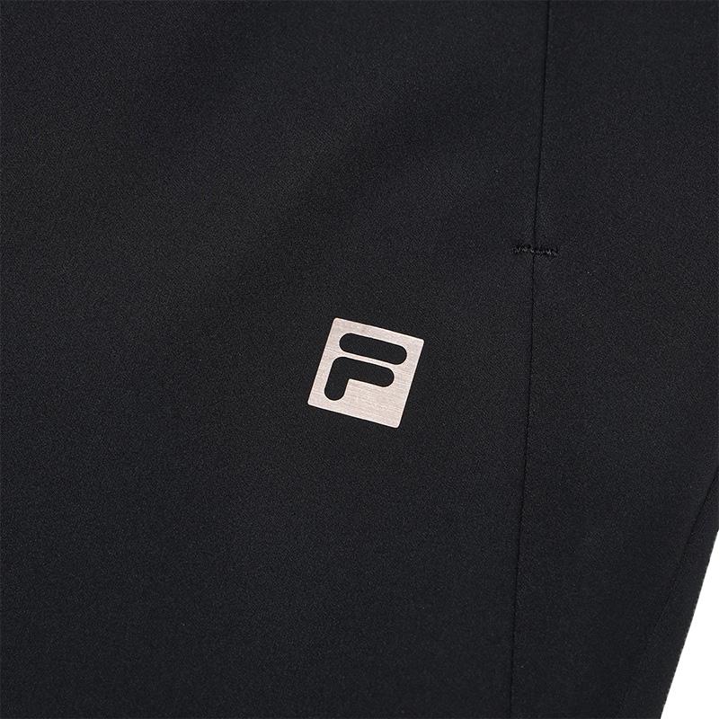 Fila Фитнес Простые Удобные Универсальные Тканые Прямые Повседневные Брюки Женские брюки Глубокий черный A11W511801FBK