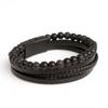 Elegant For Women Magnet Bohemia Leather Men Bracelets Beaded Wristband Korean Bangles