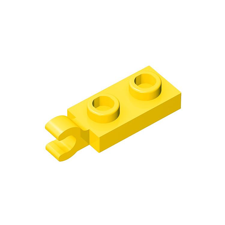 Свинья Радуга Детали MOC 63868 42923 Пластина Специальная 1 x 2 с Зажимом Горизонтально на Конце Строительные Блоки DIY Совместимый Техно Игрушка
