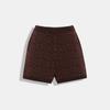 Coach Signature Knit Set Shorts Brown Signature