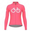 Autumn Long Sleeves Cycling Jerseys Breathable Quick Dry Bicycle Jersey Womens Outdoor Sport Mountain Road Bike Cycling Clothing