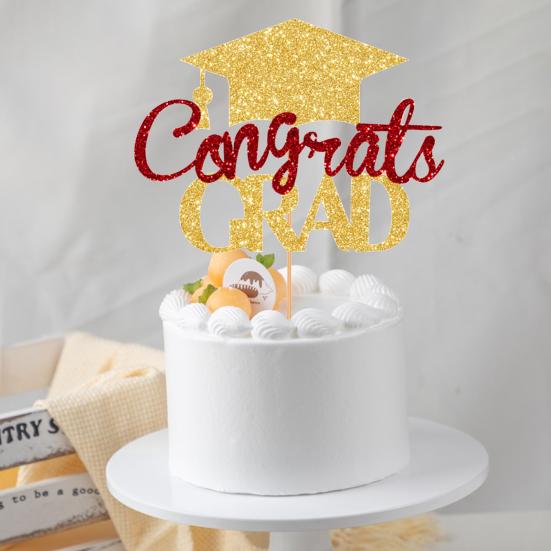 Поздравления 2024 Выпускной торт Топпер Выпускной сезон День рождения Торт Вставка Поздравления Выпускной вечерние Декор поставки