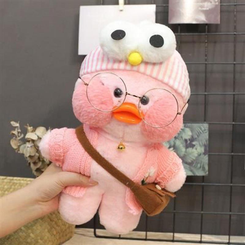 Утка с гиалуроновой кислотой, маленькая желтая утка, кукла Ins Ducks Lalafanfan, утки, плюшевые мягкие игрушки, кукла-утка, кукла на день рождения, 30 см