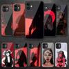 Sexy Devil Tempered Glass Phone Case For iPhone Samsung Galaxy Redmi Xiaomi Note S A 16 15 14 13 12 11 20 21 22 23 53 54 Pro Plus Ultra Silicone Cover