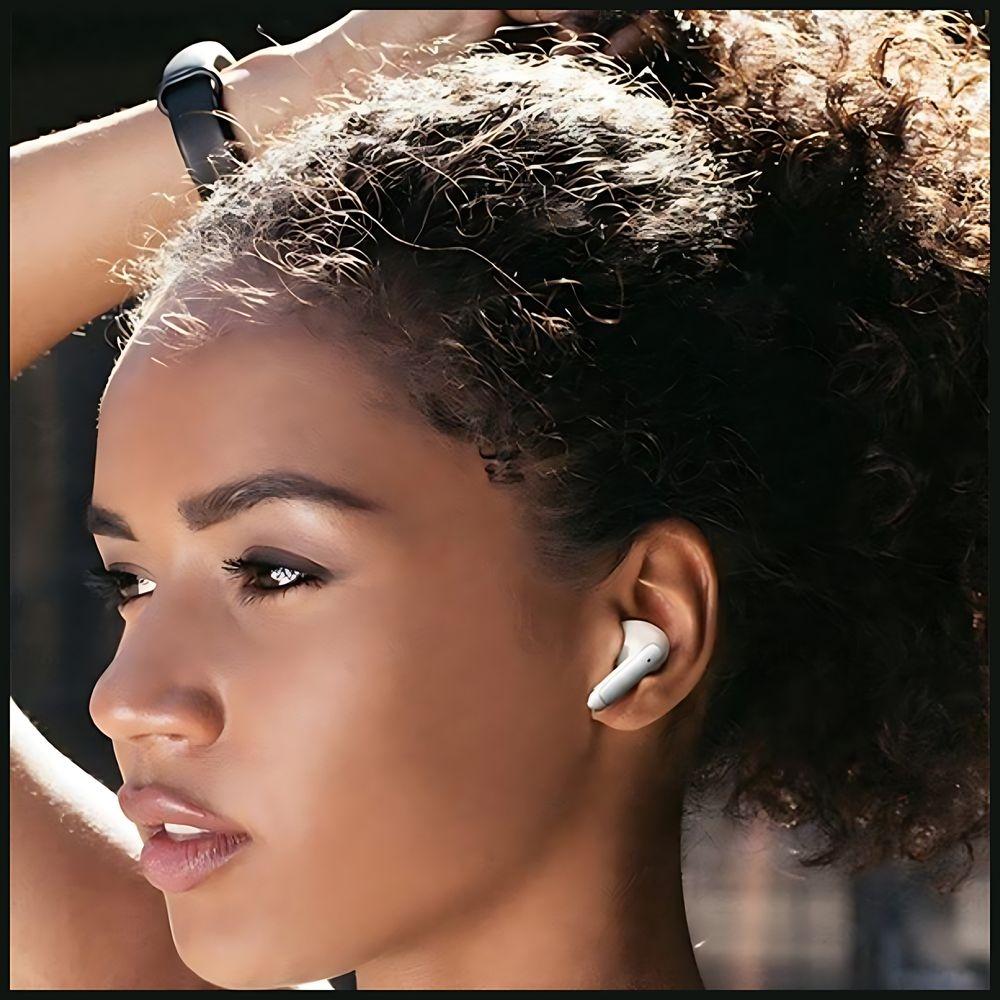 Usams Słuchawki Bluetooth 5.3 Twsx-Don Series Dual Mic Enc Bezprzewodowe Biały/White Bhuxd02 (Usams-Xd18)