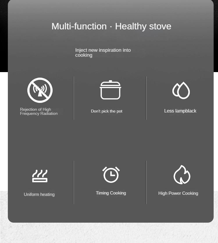 Электрическая плита 110 В 220 В, индукционная плита, керамическая плита для быстрого нагрева и быстрого приготовления пищи