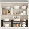 Retractable Kitchen Spice Storage Rack Home Metal Seasoning Shelf Cupboard Sundries Organization Holders Desktop Storage Shelves