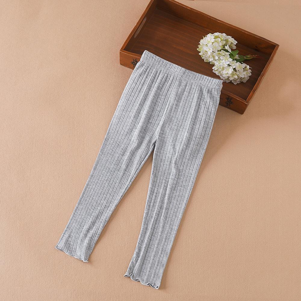 Леггинсы для девочек, детская одежда 2024 года, повседневная одежда в корейском стиле, однотонные детские колготки, брюки