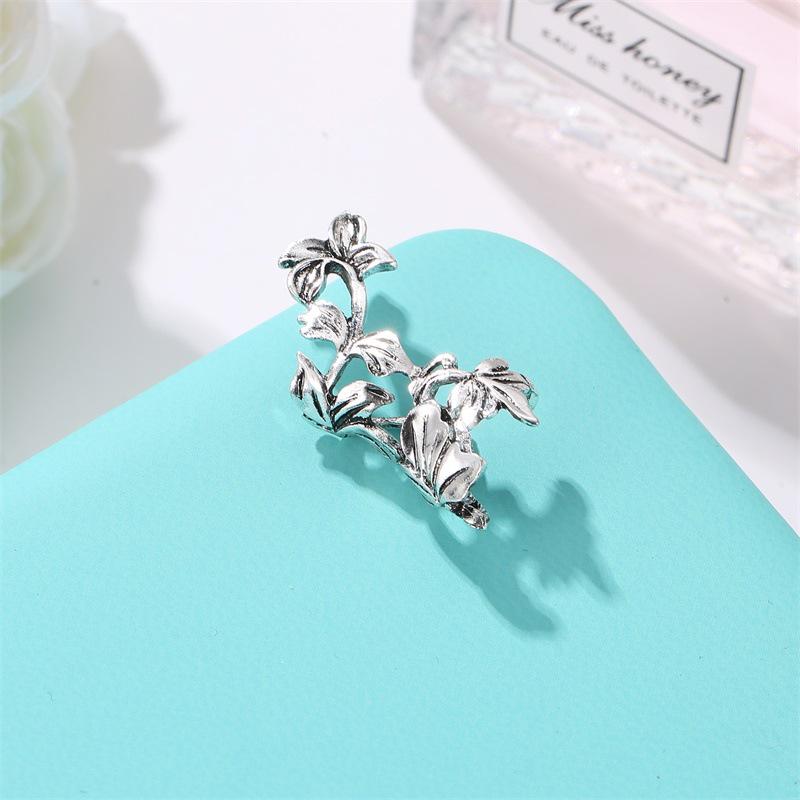 Ювелирные изделия, изысканные красивые клипсы для ушей, женские серьги, великолепные винтажные очаровательные модные шикарные серьги с листьями