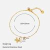 Simple light luxury titanium steel bracelet women's fashion versatile and non-fading 18k high-end gold stainless steel jewelry