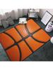Sport Basketball Texture Area Rug Non-Slip Soft Microfiber Washable Inside Floor Mats Throw Rugs Carpet for Living Room Bedroom