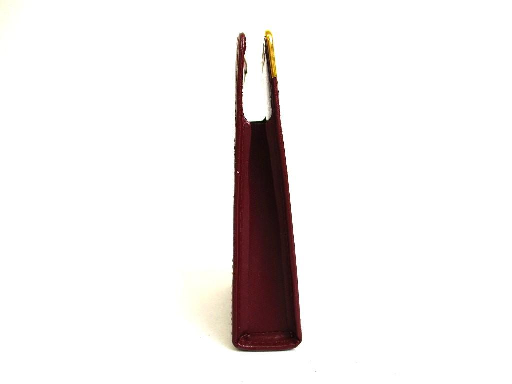 Authentic Cartier Must De Cartier Bordeaux Leather Cigarette Case #b326 Open box