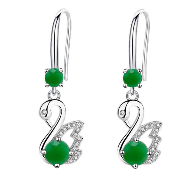 Swan Earrings Women's Premium Versatile Earrings Long Premium Temperament Ear Hooks