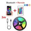 RGB Светодиодная лента для подсветки, USB 5V, LED 5050, Синхронизация с музыкой, Гибкая лента, Умный дом, Управление через приложение и пульт, Для комнаты, ТВ, DIY Декорация