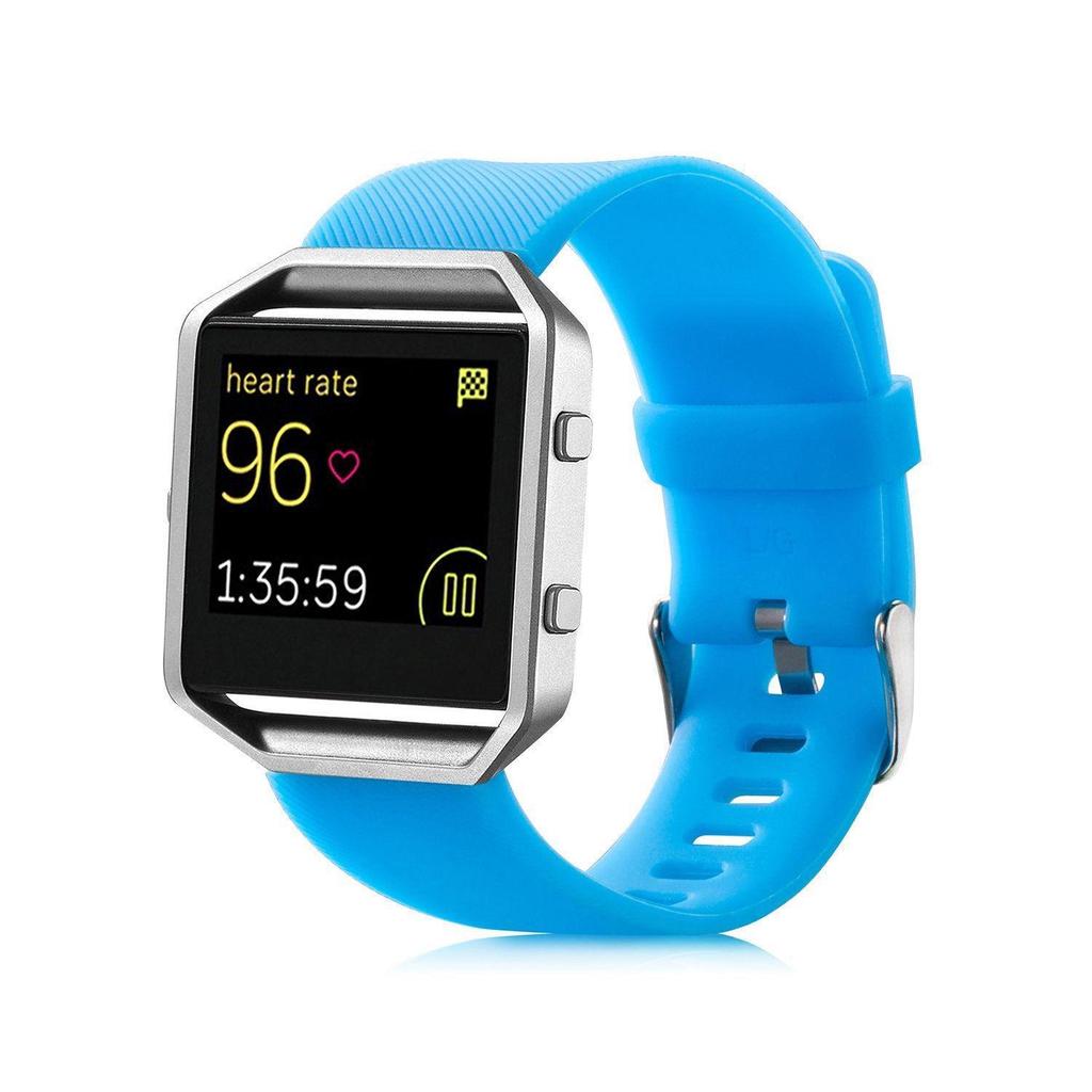 For Fitbit Blaze Genuine Silicone Strap With Card Buckle For Sports And Casual Use