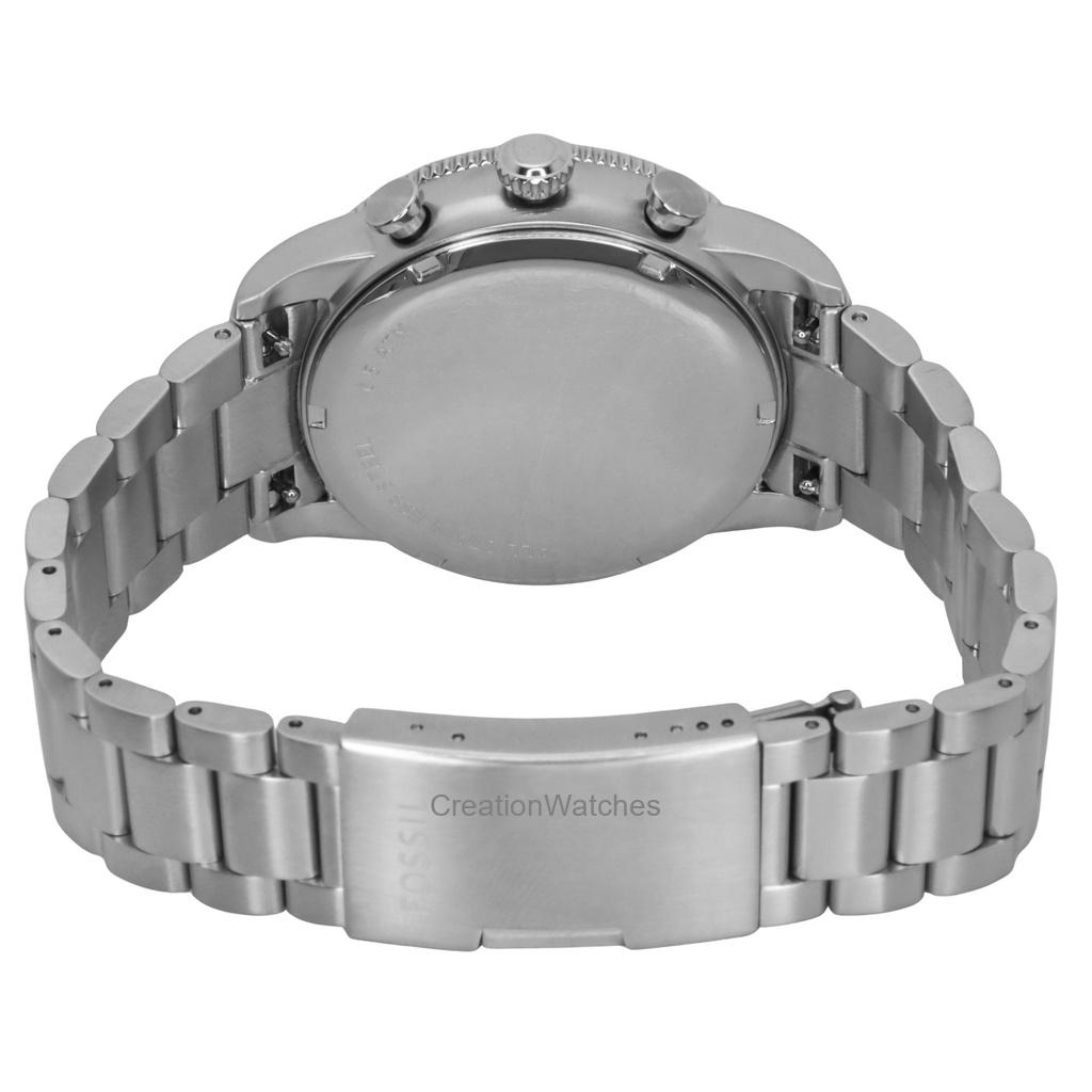 Fossil Спортивные часы Tourer Chronograph из нержавеющей стали с черным циферблатом, кварцевые, мужские, FS6045