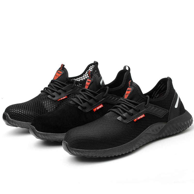 Мужская защитная рабочая обувь со стальным носком, непрокалываемые ботинки, дышащие кроссовки, летняя осенняя обувь для активного отдыха, дропшиппинг H418