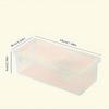 4pcs Large Clear PP Storage Boxes with Lids, Lightweight, Unfinished Finish, for Office and School Supplies Organizer