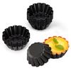 Mini Egg Tart Pans, Mini Pie Pans, Cake Pans, Muffin Pans, Flower Pans, Cupcake Pans, Reusable DIY Baking Tools, 6.3cm Diameter (Set of 12)