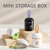 Two Compartments Pill Storage Box Plastic Pill Dispensing Box Portable Pill Box  Pill Storage