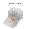 Embroidered Flowers Baseball Cap Mesh Breathable Lace Design Duck Tongue Hat Sun Protection Sunshade Hat For Women Girls