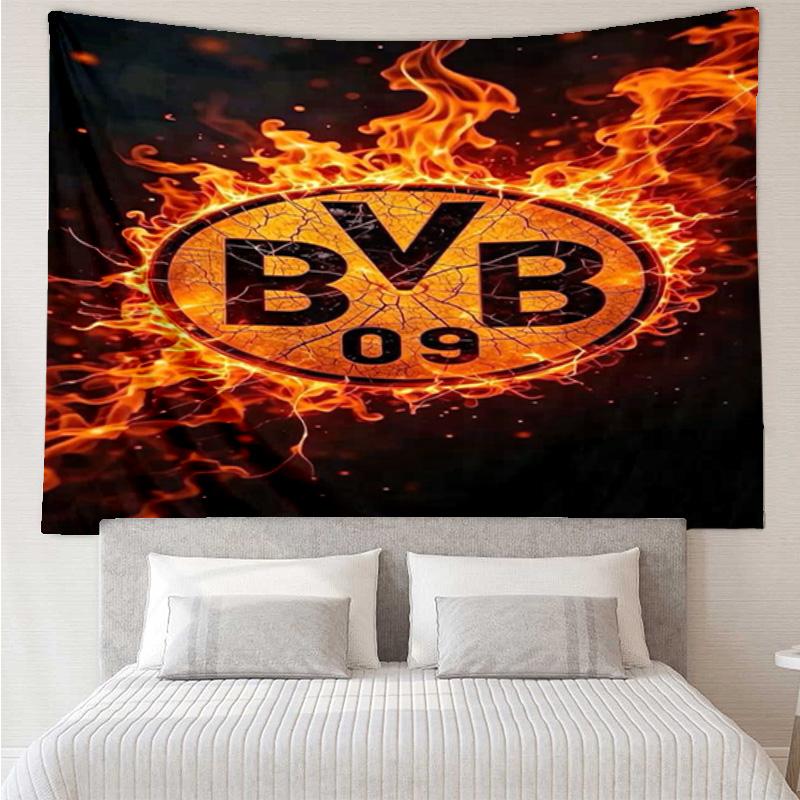 Borussia fcfc Tapestry Hanging for Bedroom,Livingroom, Playroom,Decor Art Room Wall Tapestry Holiday and Birthday Gifts