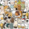 50 Cute Simple Animal Graffiti Stickers Guitar Notebook Suitcase DIY Waterproof Stickers