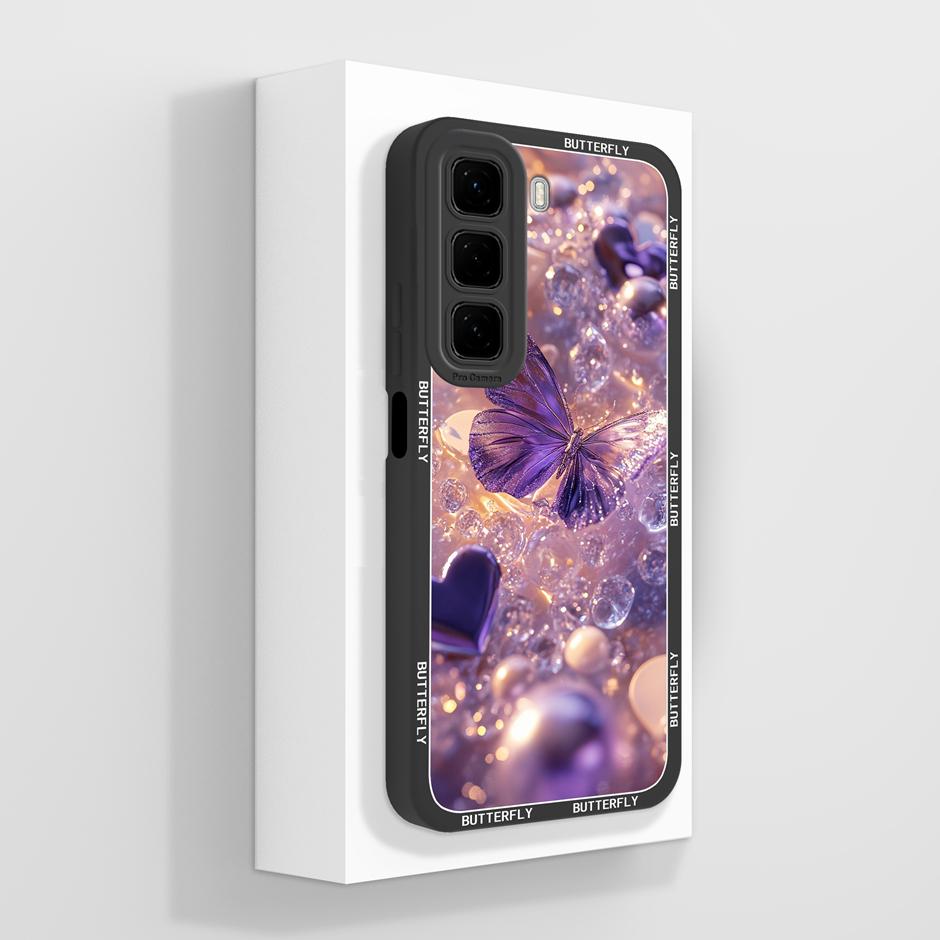 Для Infinix Hot50 50i 50Pro 50Pro+ Чехол Милый Кот Панда Защита от Падений Уникальная Крышка для Телефона Для Infinix Hot 50 Pro Plus 50i Capa