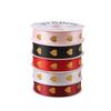 36  Yard Heart Easy-to-Tie Foil-Stamped DIY-Friendly Polyester Length-Sufficient Premium Gift Ribbon Durable 2.5CM Fade-Resistant