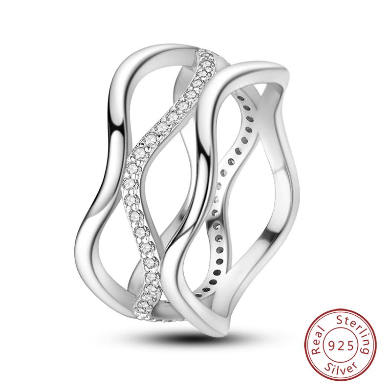 925 Sterling Silver Heart Shaped Infinite Minimalist Rings Hollow Celtic Knot Rings for Women Elegant Engagement Wedding Jewelry