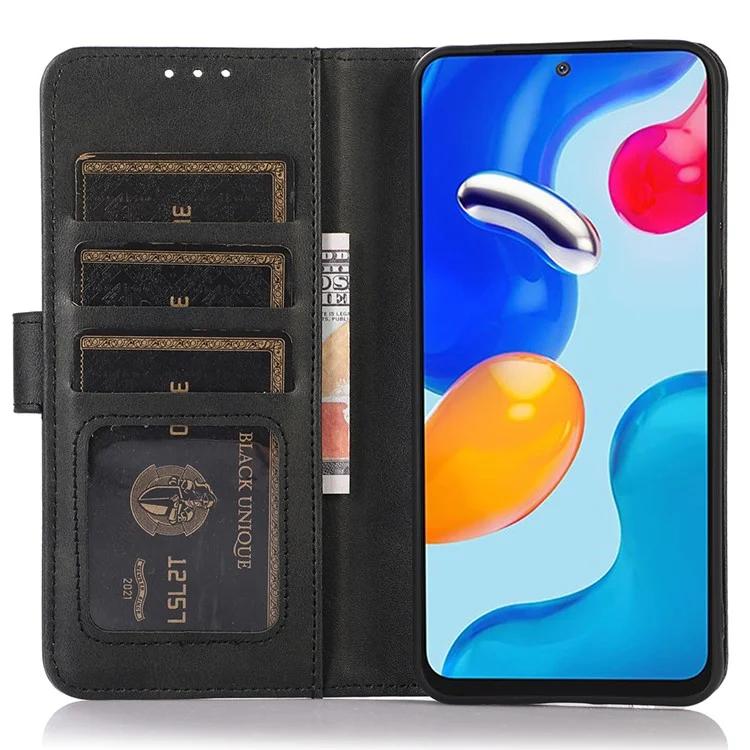 Для Huawei nova Y91 4G / Enjoy 60X чехол для телефона из воловьей кожи с подставкой и кожаным чехлом-кошельком