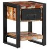 VidaXL Multicoloured Bedside Table 35x34x45cm Solid Reclaimed Wood, Bedside Cabinet, Bed Cabinet, Side Table 4013569