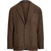 Polo FW23 Tweed Wool Blend Three-Button Suit Jacket Men Jackets Brown MNPOSPC27620325-200