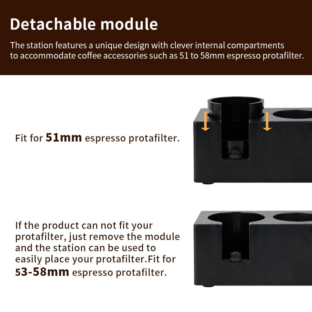 Watchget Tamper Stand Tamping Stand Espresso Tamper Mat Coffee Tamper Mat Espresso Tamping Station Portafilter Holder Tamping Station Base