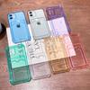 ID Credit Card Holder Clear Phone Case For iPhone 16 Pro Max 15 14 13 12 11 X XR XS 7 8 Plus SE 2020 Wallet Shockproof Cover
