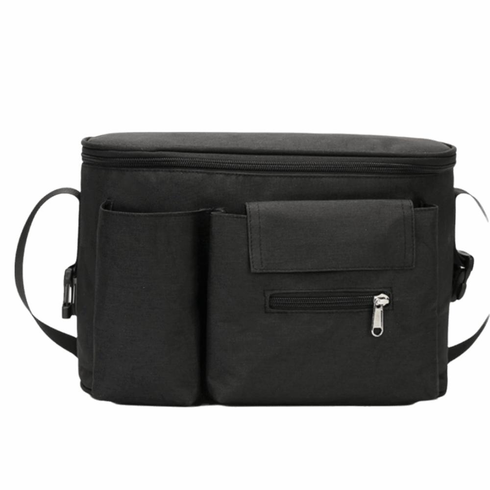 Large Capacity Baby Stroller Bag Multiple Pockets Oxford Cloth Baby Stroller Hanging Bag with Zipper Cartoon