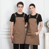 1 шт. Кухонный фартук с карманами для шеф-повара, повара, на кухню для мужчин и женщин