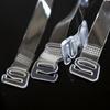 Fashion Transparent Adjustable 1.5CM Bra Straps Invisible Steel Hook