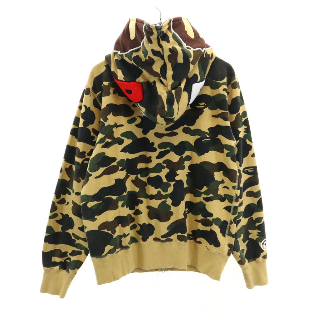 A BATHING APE Камуфляжный узор Толстовка с длинным рукавом на молнии камуфляж Мужская Б/У