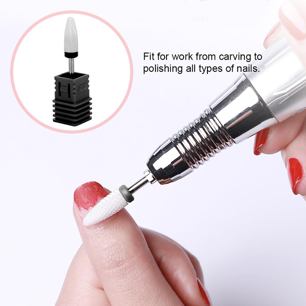 Nail Drill Bit Corn Head shape Electric Grinding Machine Accessories Lightweight Portable Bote verte de broyage grossier C