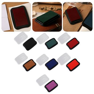 Однотонные штемпельные подушечки большого размера для штампа, поделок своими руками, скрапбукинга, резиновые штемпельные подушечки