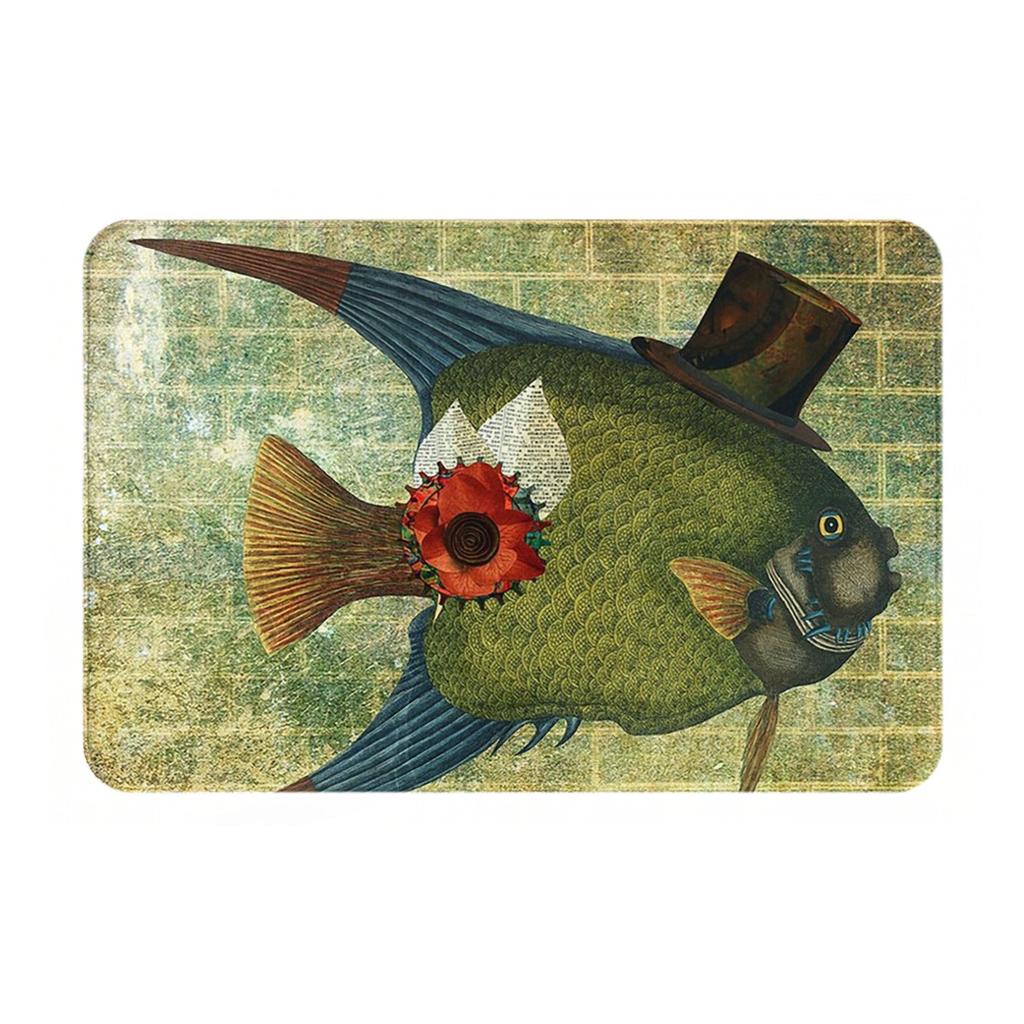 DADDY O FISH Anti-slip Doormat Floor Mat Dust-proo Carpet Rug for Kitchen Entrance Home Bathroom Footpad Mats