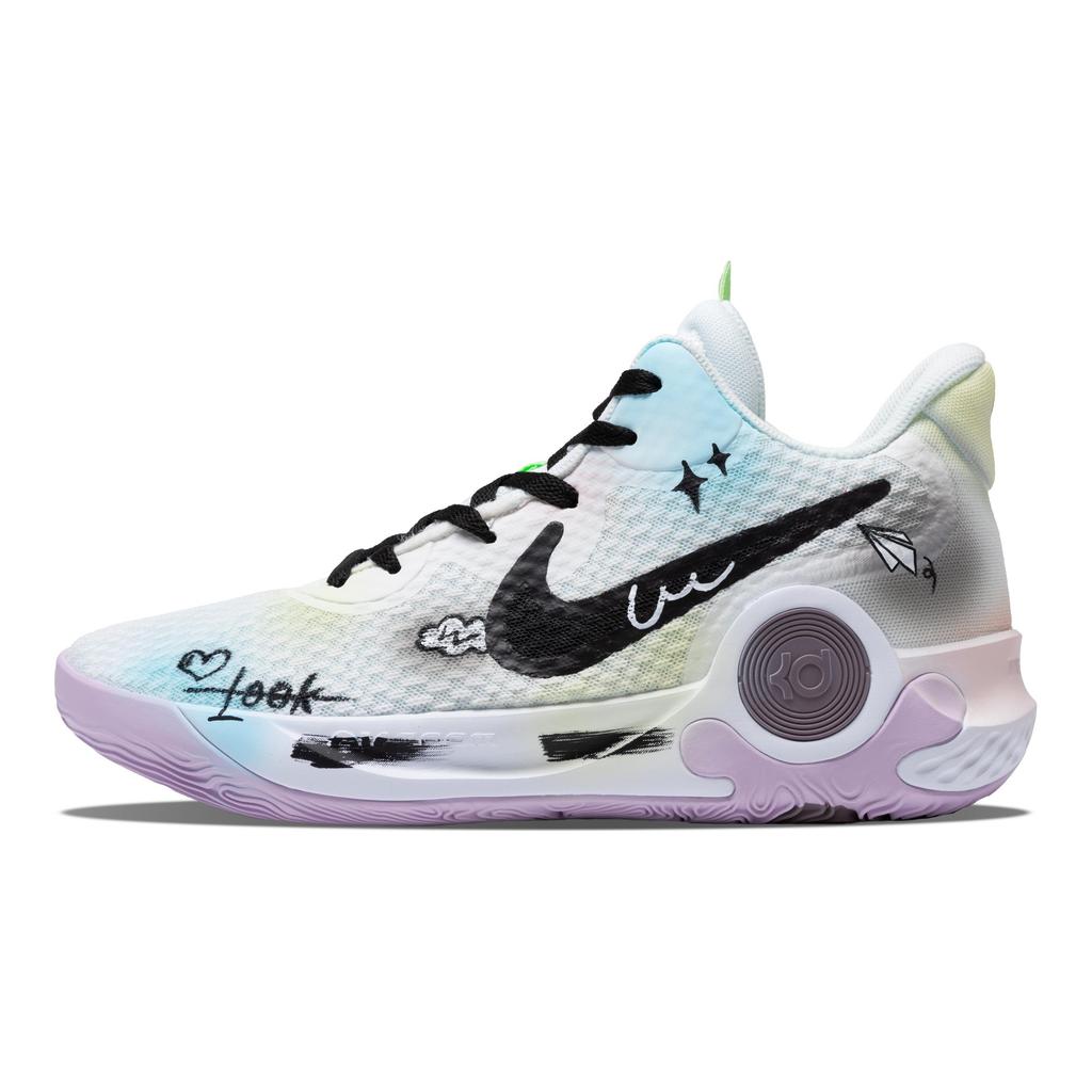 Nike KD Trey 5 IX Винтажные Баскетбольные Кроссовки Унисекс Средняя Высота Желтые DJ6922-100(Команда348-)